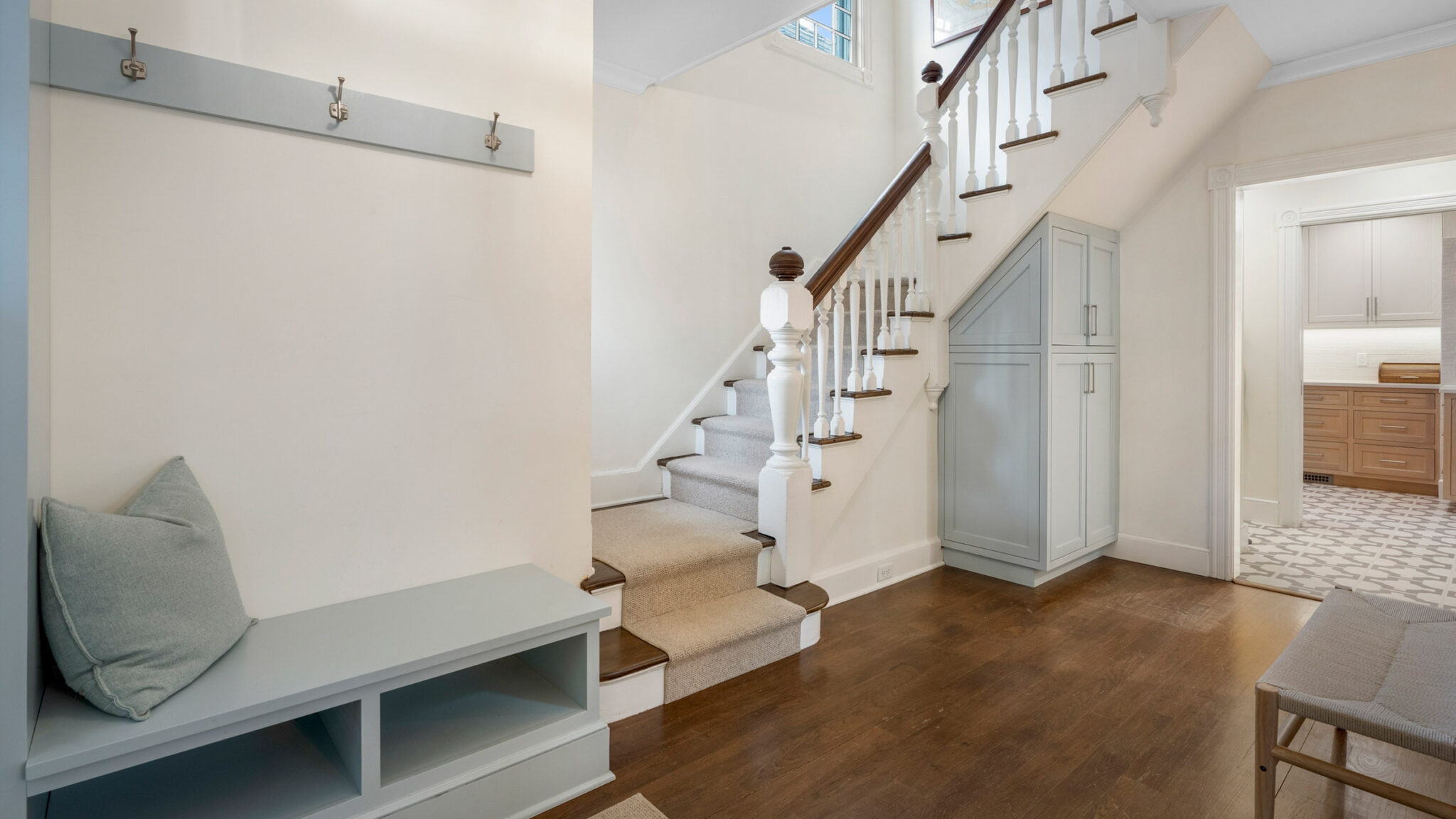 Mt Pleasant Ave Interior Renovation Entryway