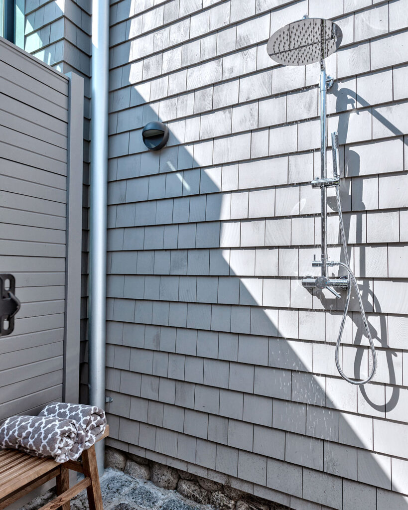 Old Greenwich new house with pool and outdoor shower